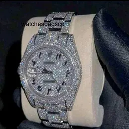 Mens Watch Clean Stone 6tz6 Moissanite Diamond Watch 사용자 정의 할 수 있습니다.