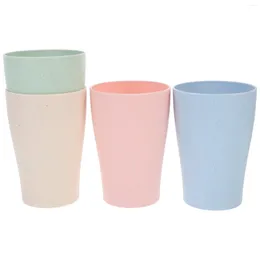 Tumblers 4 PCS 마시는 컵 캠핑 컵 야외 물 안경 휴대용 끊임없는 음료