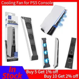 PS5 Konsol Fanları Harici Ana Bilgisayar Soğutma Fan Dikey Stand Harici Ana Bilgisayar Soğutma Fanı Play Station PS5 Oyun Ana Aksoriler