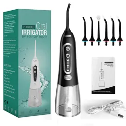 Irigators Sözlü Irrigator 5 Mod Şarj Edilebilir Taşınabilir Diş Temizleme Cihazı USB Cihaz Jet Su Flosser Beyaz Diş Bakımı için Irrigator