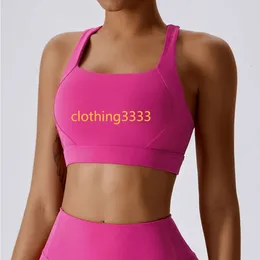 틈새 브랜드 디자이너 의류 Lo Yoga Tight Yoga Vest Shopproof 고강도 필라테스 스포츠 속옷 달리기 야외 피트니스웨어 여성