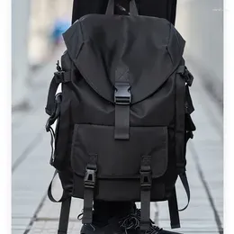 Backpack Drawstring Hasp Buckles Casual Men Women College School Bags Notebook Backpacks Simple High Capacity Sport Travel Bag
