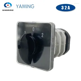Smart Home Control YMZ12-32/3 Umschalter, 32 A, 3-polig, silberfarbener Kontakt, manuelle Übertragung, Ein-Aus-Ein, Drehnockenschalter LW31