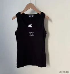 Kadın Tasarımcı Örme Tişört Tees Yaz 23 Yeni Moda İşlemeli Tank Top Yoga Spor Özel Sayacı