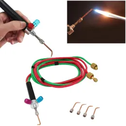 Equipments Mini gas welding torch for jewelry and dental tools with 5 tips Smith equipment gold Soldering torch for Oxygen