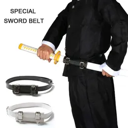 Moda demon slayer traje espada cintura bainha bainha titular rapier cinta cinto coldre para katana acessórios