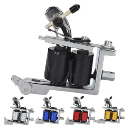 Machine 10 Wraps Coils Tattoo Machine Alloy Professional Liner Shader Body Art Tattoo Gun Machine Tattoo Permanent Make Up Tool