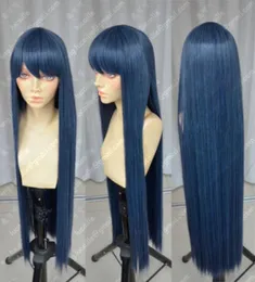 Danganronpa Maizono Sayaka 100cm Blue Black Cosplay Party Syntetyczny Wig8081608