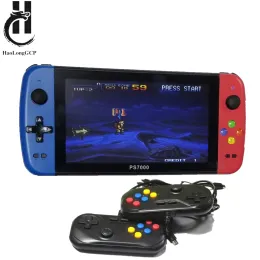 Jogadores PS7000/Q900 Console de jogo portátil portátil de 7 polegadas com 2 gamepads 64/128 GB 5000 jogos grátis 100 jogos ps1 para MAME/CPS/SegaMD