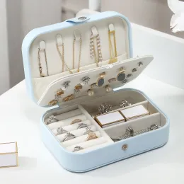 Pierścienie PU Storage duża pojemność Unikalna pudełko biżuterii Hurtowe Kreatywne przenośne skrzynki do przechowywania podróży pierścień romantyczne pudełko