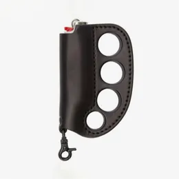 Holder Cowhide Portable Leather Finger Tiger Lighter Case 529113