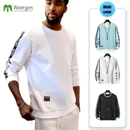Men's Hoodies Hip Hop Men 2024 Autumn Mens Sweatshirts Casual Solid Pullover Street Wear Clothing Harajuku Tops LM-WY3060