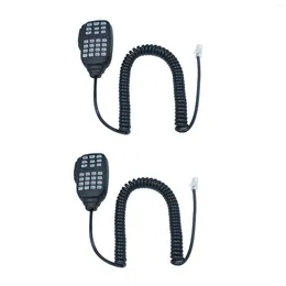 Microphones 2X HM-133 Mic Speaker Handheld Shoulder For Icom Radio IC-207H IC-880H IC-2820H IC-E282 RJ-45 IC-2725E