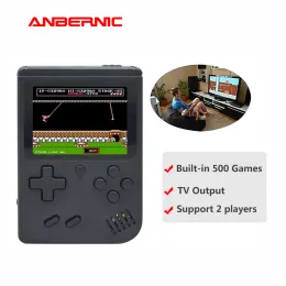 Oyuncular Anbernic Video Oyunları Konsolu Bittboyversion Retro Oyun Handheld Oyun Oyuncu Mini TV 8 Bit 500 Oyunlar Portatil Consola Hediye