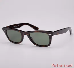 Classic polarized 50mm Mens Women Sunglasses square Acetate Frame Real UV400 Glass Lenses Sun Glasses Includes black or brown leat1909979