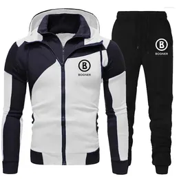 Tracksuits masculinos 2024 BOGNER Tracksuit Sportswear Jaquetas Calças 2 Pcs Terno Jogging Sweater Set Est