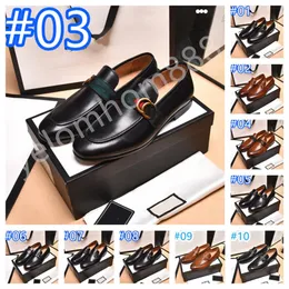 28 Style Men's Luxurious Loafers Men Shoes Solid Color Fashion Business Casual Wedding Party Classic Crocodile Pattern Metal Designer Dress Shoes Size 38-46