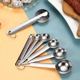 Measuring Tools Baking Kitchen 6/7pcs Seasoning Accessories Spoons Stainless Steel Cooking Multipurpose Creative