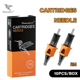 Needles HUMMINGBIRD Silicone RM Tattoo Cartridge Needles Premium Safety Membrane Agujas de tatuaje for Tattoo Machine Grips 10Pcs