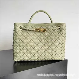 Bottegvenets Andiamos Bag Genuine Leather 10a Woven Legal Copy Deisgner Online Shop 2023 New Medium and Small Handbag Bag One Shoulder Oblique Straded Vegeta