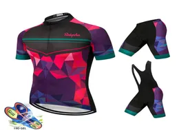 Radfahren Kleidung Ralvpha Sommer Frauen MTB Fahrrad Atmungsaktive Mountainbike Kleidung Ropa Ciclismo QuickDry Radfahren Jersey Sets2327662