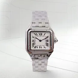 Элегантные квадратные женские кварцевые часы, элегантные золотые, серебряные часы, высококачественные женские часы Panthere, подарочные винтажные сапфировые водонепроницаемые спортивные часы montre luxe