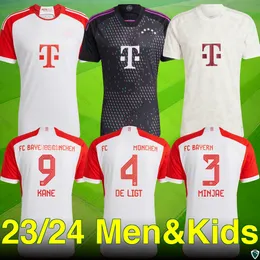 23 24 B Munich Soccer Jerseys-Kane ، De Ligt ، Min-Jae ، Mudryk ، Sane ، Musiala editions.premium للجماهير-المنزل ، بعيدًا ، مجموعة ثالثة ، مجموعة أطفال. أحجام مختلفة مخصصة مخصصة