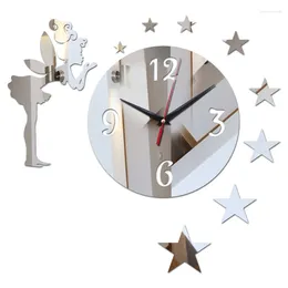 Wall Clocks Clock Watch Reloj De Pared Modern Design Digital 3d Diy Acrylic Mirror Quartz Living Room