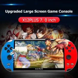 プレイヤーx12plus/x12/x7ハンドヘルドゲームコンソール7inch HDスクリーンハンドヘルドポータブルビデオプレーヤービルドイン10 000クラシックフリーゲームx12/x7