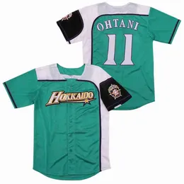 Men's T-Shirts Baseball Jersey Japan Hokkaido 16 OHTANI jerseys Sewing Embroidery High Quality Cheap Sports Outdoor Green White 2023 World New J240221
