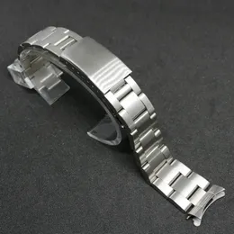 Watch Bands 19mm 20mm Silver Brushend Stainless Steel Brushed Oyster Band Bracelet For Mens267J