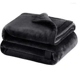 Coperte Coperta in pile Flanella in microfibra leggera super morbida per sedia da campeggio e divano da viaggio Lusso accogliente