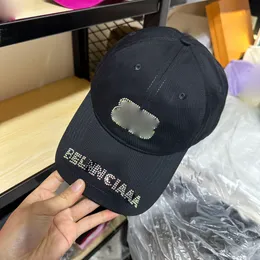 Unisex kapaklar katı harf ağır endüstri su elmas tasarımcısı şapka casquette seyahat fotoğrafçılığı sokak giyim beyzbol şapka