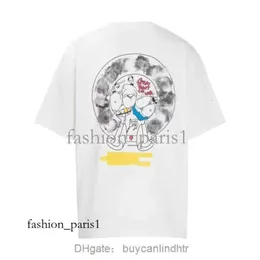 Magliette da uomo in cotone estivo CH Cartoon Rabbit Sanscrito Stampa a ferro di cavallo Stampa a maniche corte Designer Cross Casual Style Street T-shirt da coppia AEAK 104 660