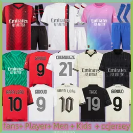 Reijnders 23 24 Pulisic Soccer Jerseys Giroud de Ketelaere Rafa Leao Rebic Football Shirt Third 3rd Men Kids Kit Uniforms 2023 2024 Koche Loftus-Cheek Theo