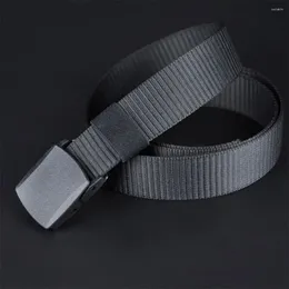 Belts Luxury Material Gift Buckle High Quality Canvas Belt Nylon Male