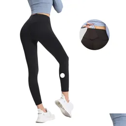 Yoga outfit luu justera leggings kvinnor byxor shorts beskurna kläder dam sport damer träning fitness bär flickor som kör gym smal fit otmrl