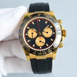 orologio da uomo orologi firmati 7750 movimento meccanico automatico 40 mm zaffiro funzione di temporizzazione nottilucenti orologio da polso di alta qualità cinturino in caucciù Montre de luxe