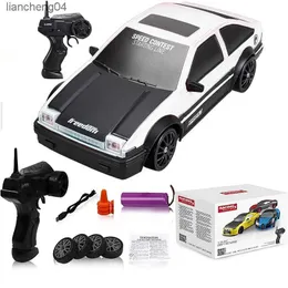 Elektrik/RC Araba 1 24 AE86 Uzaktan Kumanda Araba Yarışı Araç Oyuncakları Çocuklar İçin 4WD 2.4G Yüksek Hızlı GTR RC Drift Arabalar Hediyeleri Yetişkinler İçin