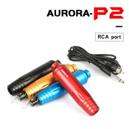 Machine Profissional Rotary Aurora P2 Tattoo Motor Hine Pen Aluminum Alloy Permanent Makeup Eyebrow Body Art Tattoo Gun High Quality