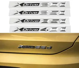 140 pezzi 3D Stereo Car Tail Trunk Side Insegne Adesivo Xdrive 20d 25d 35d 40d 50d Lettere Logo Per BMW X3 E83 F25 X4 F26 X5 E709203811