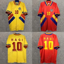 Romanya Vintage Futbol Forması 1994 Hagi Romanya Klasik Futbol Gömlekleri Munteanu Dumitrescu Raducioiu Jersey 1994-1995