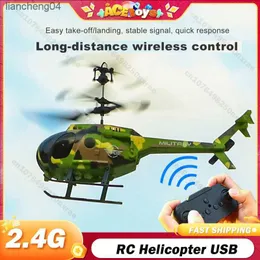 Aeronave elétrica / RC Helicóptero RC USB Controle remoto infravermelho Quadcopter 2.4G Aeronave Dron resistente a quedas Durável para iniciantes Brinquedo infantil Presentes de aniversário