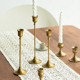 Ljushållare Set 3-olika färger Brons, Rosegold, Silver | 3 Candlestick Holder Set, bordsdekoration, industriell dekor, nordisk design
