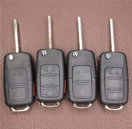 2 3 4 przyciski składane Flip FOB Zdalny samochód kluczyek z śrubokrętem dla VW Passat Jetta Golf Uncut Blade Klucz