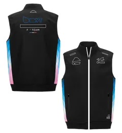 F1 Formula One Team 2024 new soft shell vest coat windproof warm coat racing suit size can be customized.
