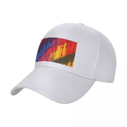 Berets Unisex Baseball Hats Drip Tiedye Outdoor Streetwear Summer Sports Caps Hip Hop Cap Casquette Polychromatic