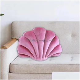 Cushion/Decorative Pillow Seashell Resistant Lovely Beach Pillows P Birthday Gift Shell For Bedroom Sofa Decor Bed Home Office Drop Dhgwd