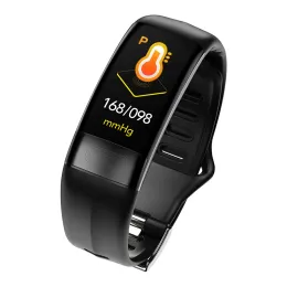 チェーン心拍数血圧ECGヘルスウォッチ防水スマートリストフィットネスバンドP11 Bluetooth Health Monitors Fitness Band P11