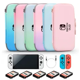 Nintendo Switch 스토리지 가방 Pu Crystal Hard Cover Shell Case Pouch 보호 닌텐도 스위치 OLED 액세서리를위한 가방